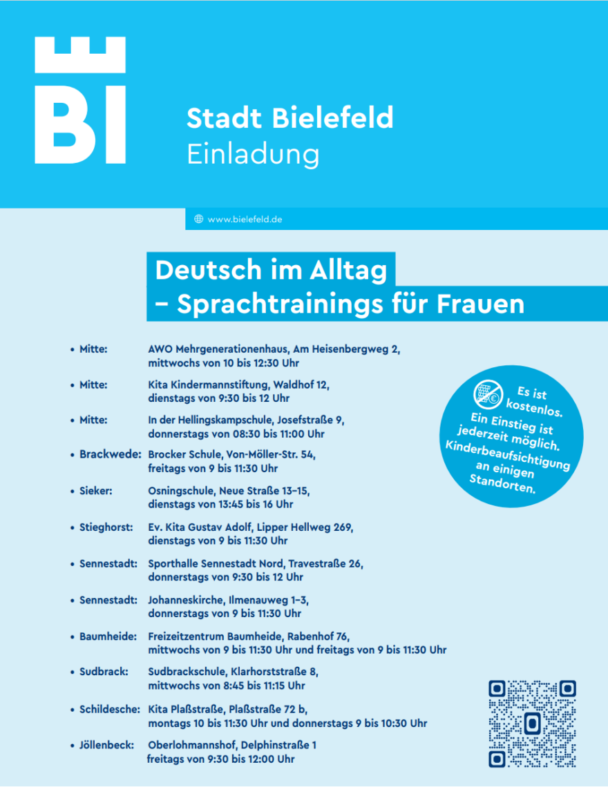 Sprachtrainings-Frauen-Plakat